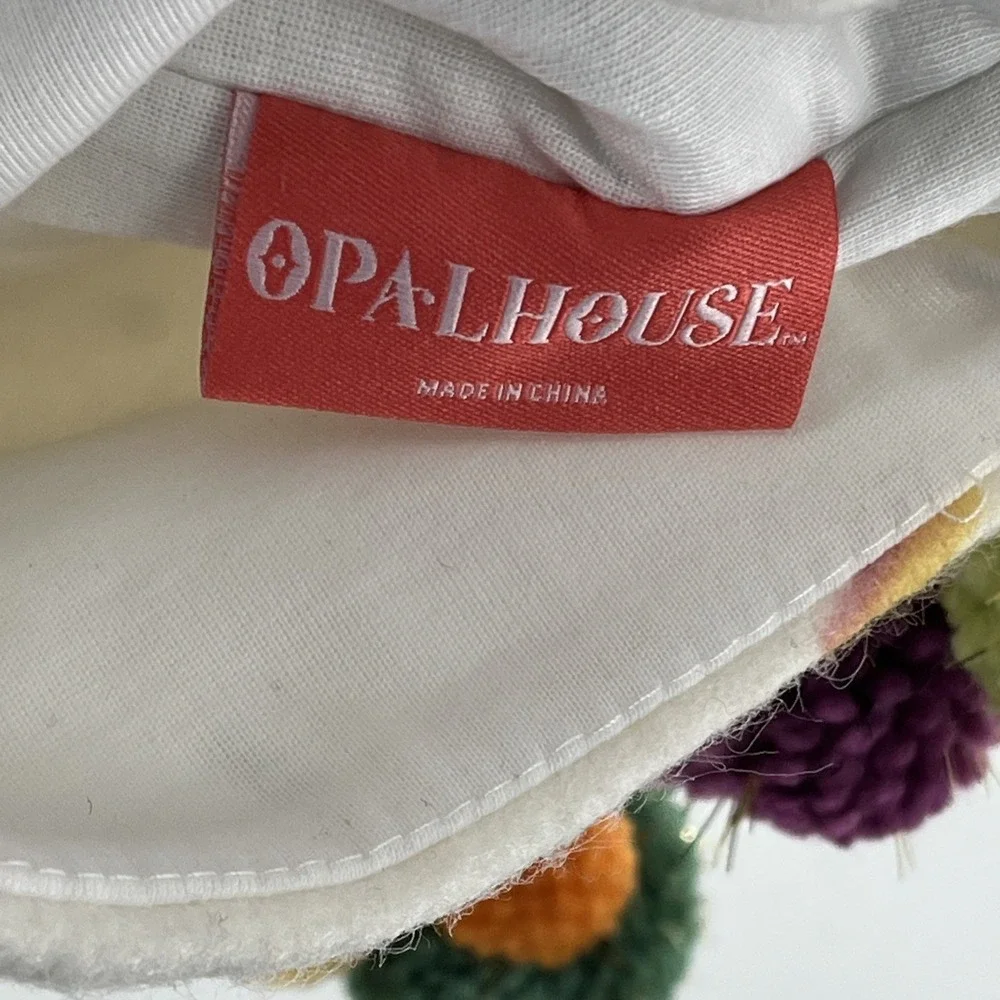 Opalhouse Target Christmas‎ Stocking Monogram Initial Letter T Confetti Poms 20